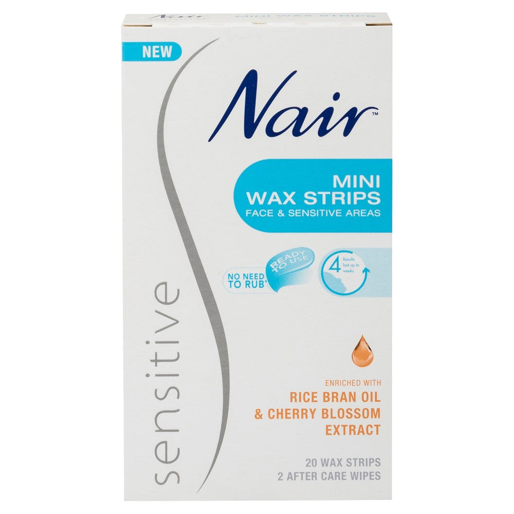 NAIR Sensitive Wax Strips Mini 20pk