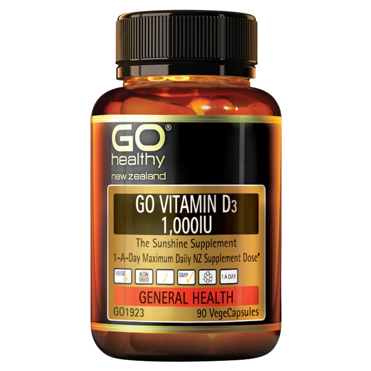 GO Vitamin D3 1000IU 90vcaps
