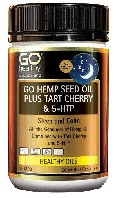 GO Hemp Seed Oil Plus TC &5HTP 100s