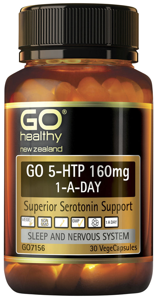 GO 5HTP 160mg 1-A-Day Vcaps 30s