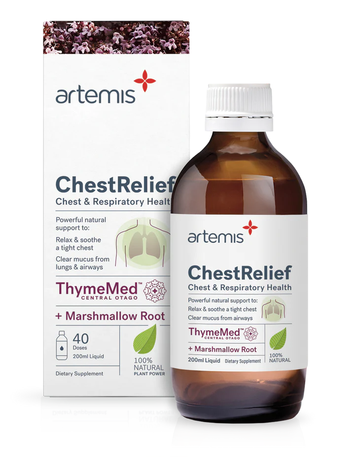 Artemis Chest Relief herbal cough syrup 200ml for adults - Invercargill Pharmacy