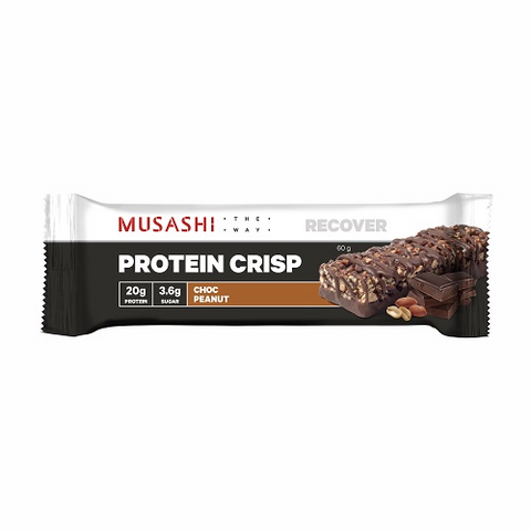 Musashi Protein Crisp Choc Peanut 60g