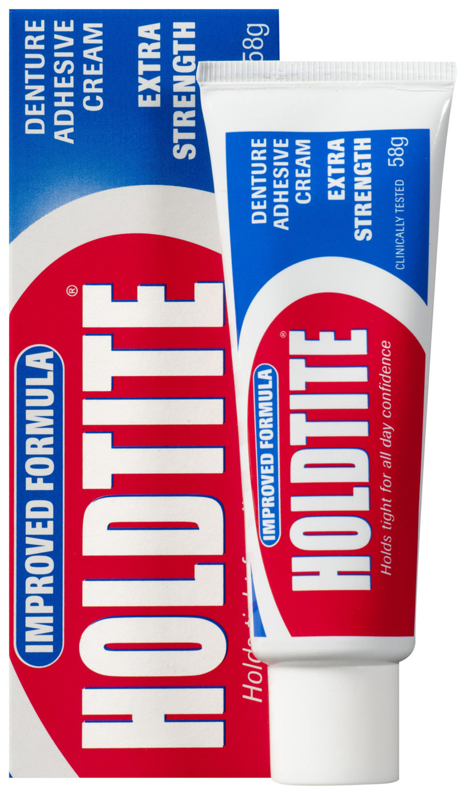 Holdtite denture hold adhesive cream 60g for all-day comfort - Baillie & Lewis Pharmacy Invercargill