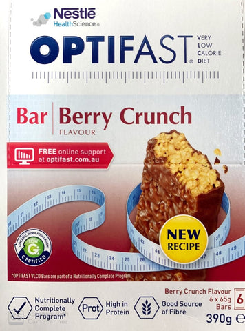 OPTIFAST VLCD Bars BerryCrunch 6pk