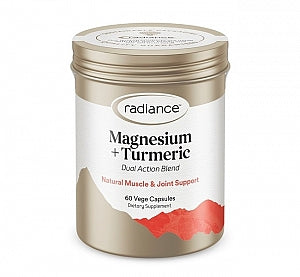 Radiance magnesium and turmeric anti-inflammatory capsules 60 pack - Baillie & Lewis Pharmacy Invercargill