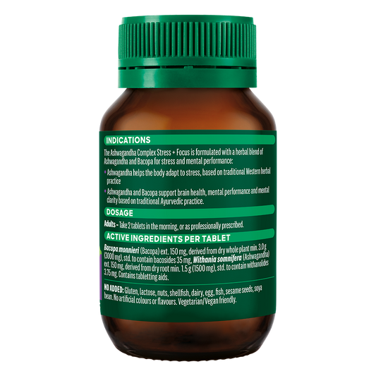 TN Ashwagandha Stress+Focus Tabs 60s