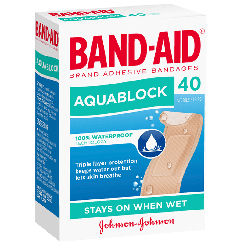 BANDAID Aqua Block Strip 40s