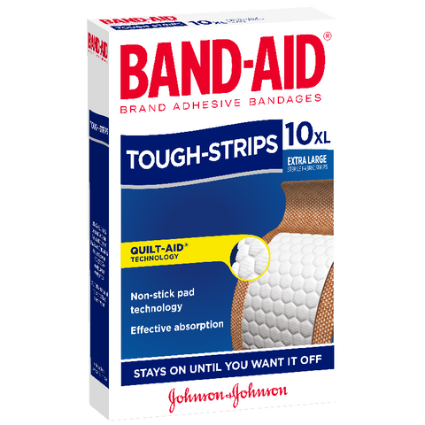 BandAid Tough Strips Xlg 10pk