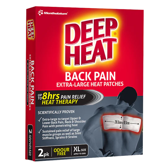 Mentholatum Deep Heat Back Patch 2pk