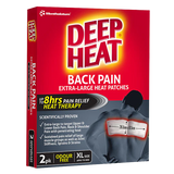 Mentholatum Deep Heat Back Patch 2pk