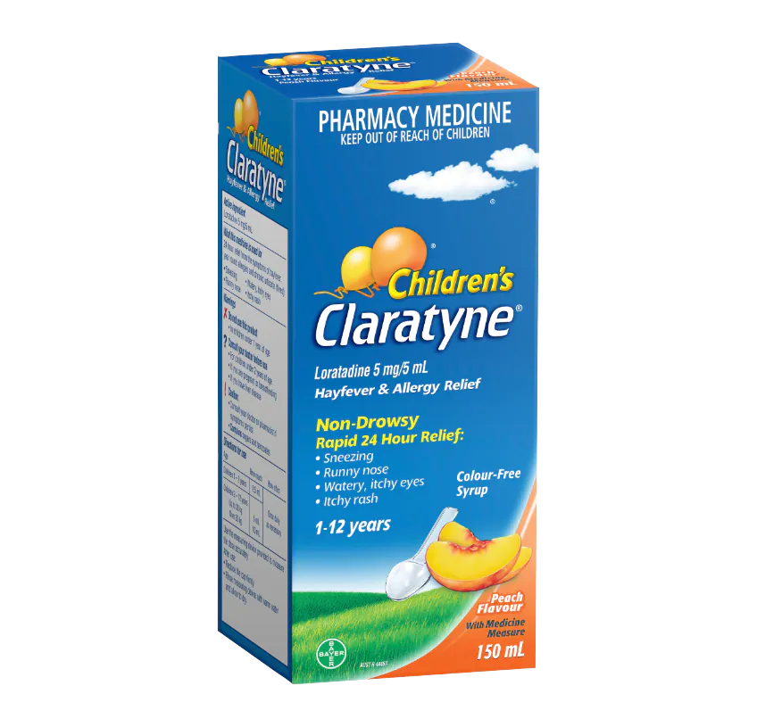 Claratyne Child Peach Syrup 100ml