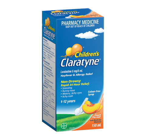 Claratyne Child Peach Syrup 100ml
