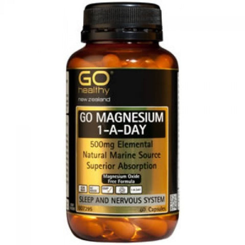 GO Magnesium 1-A-Day Caps 500mg 60s