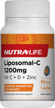 NutraLife Liposomal-C 1200 C+Zinc+D 30 tablets