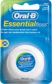 compare product ORAL B Ess Waxed Floss Mint 50m