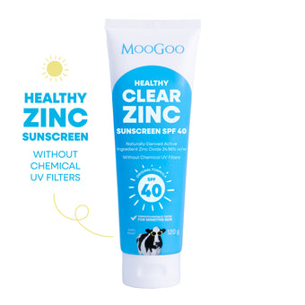 compare product MooGoo Clear Zinc Sunscreen SPF40 120g