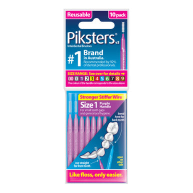 PIKSTERS Interdental Brush Size 00 Pink 10pk