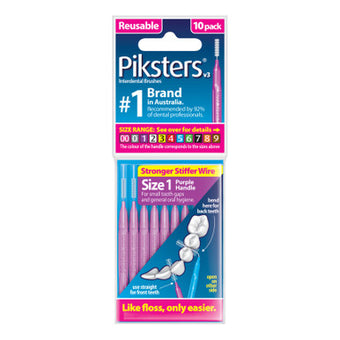 compare product PIKSTERS I/D Brush Size 4 Red 10pk
