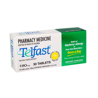 compare product TELFAST Tablets 180mg 30s