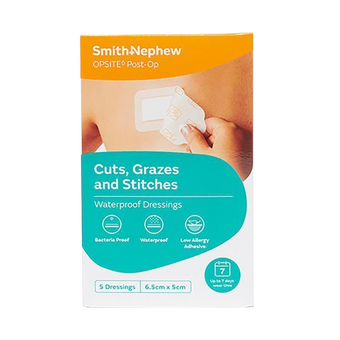 compare product OPSITE PostOp Dr 6.5x5cm Box 100pk