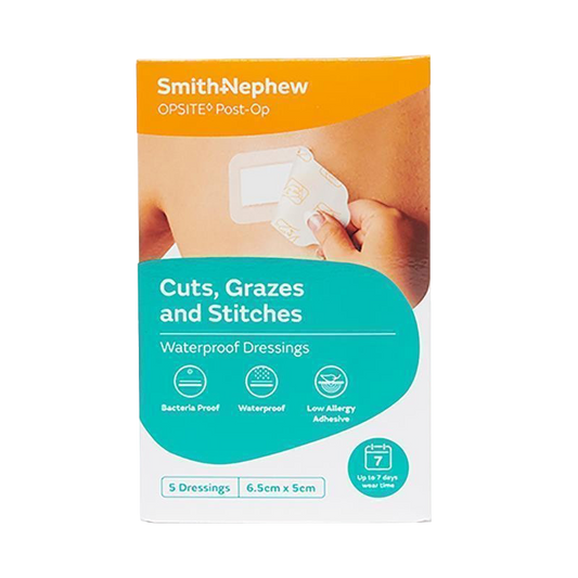 OPSITE PostOp Dressing 6.5x5cm Box 100