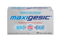 MAXIGESIC Pain Relief Tabs 50s