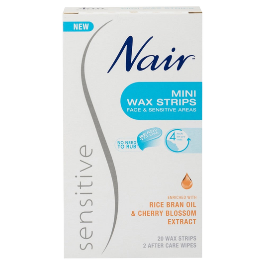 NAIR Sensitive Wax Strips Mini 20pk