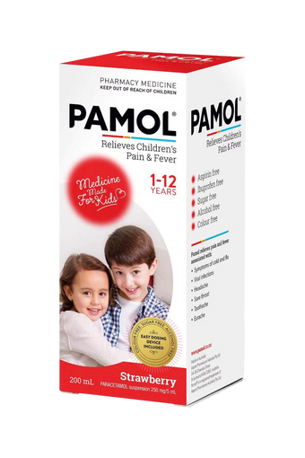 compare product Pamol All Ages S/ber Col/Free 200ml