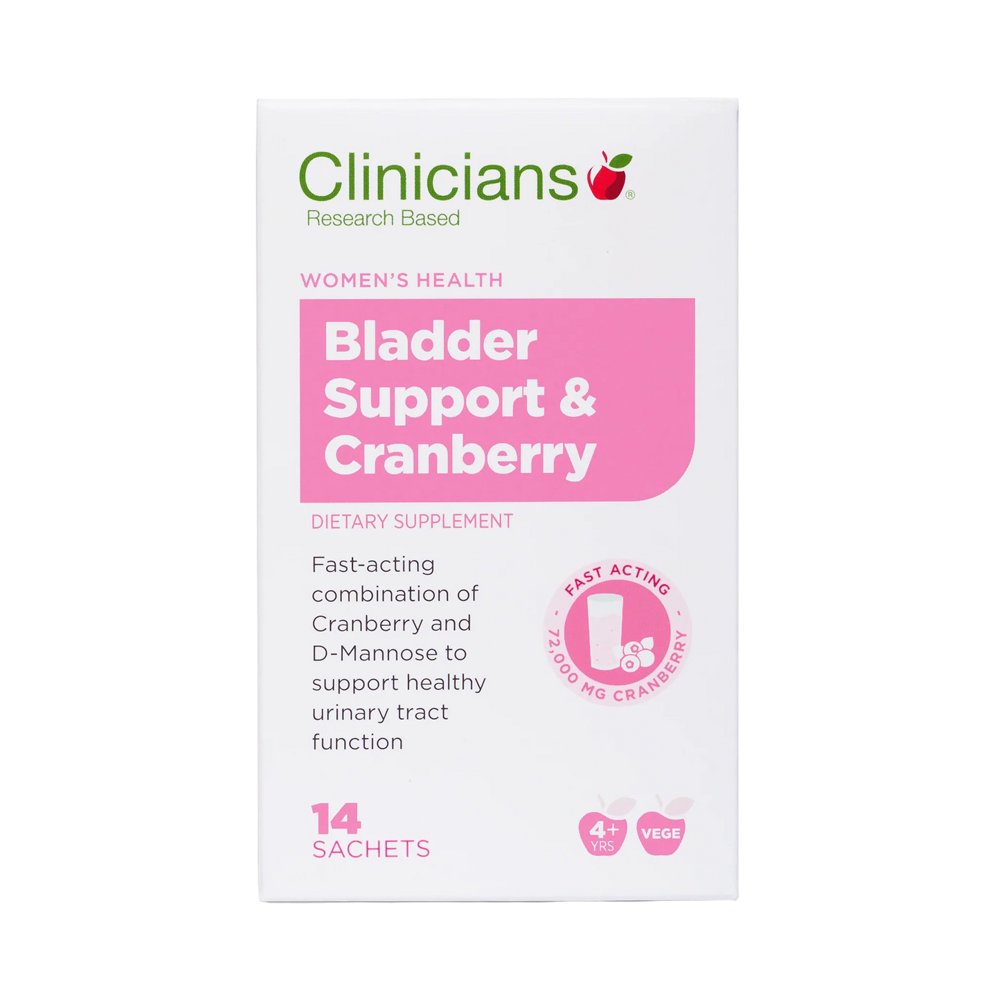 Clinicians Bladder Support and Cranberry 14s