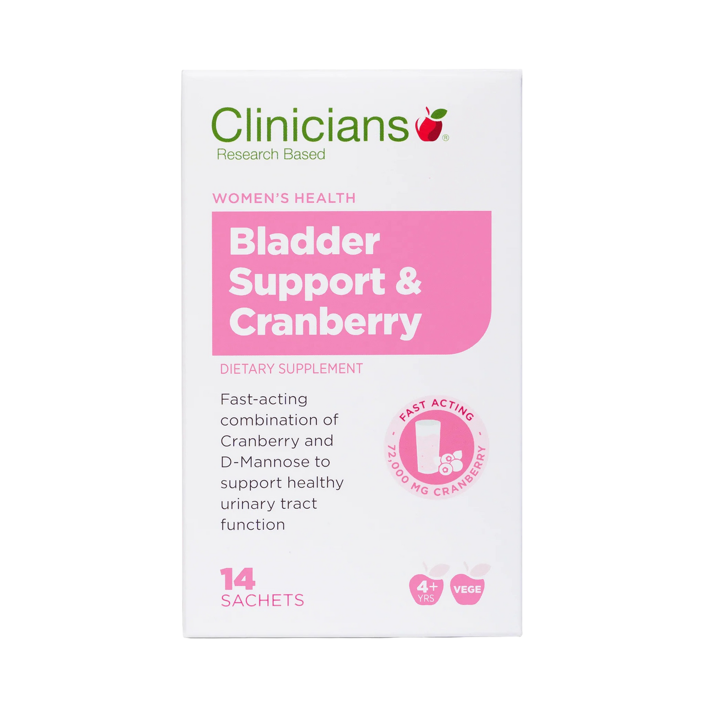 Clinicians Bladder Support and Cranberry 14s