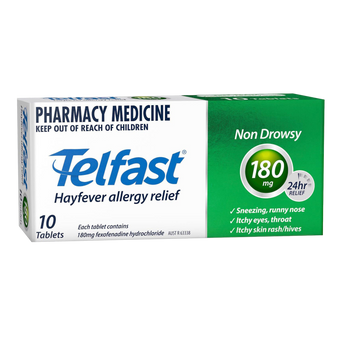 compare product TELFAST Tablets 180mg 10s