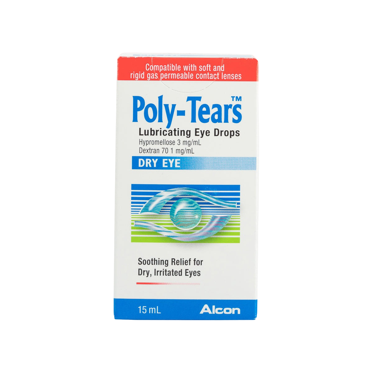 POLYTEARS Eye Drops 15ml Alcon