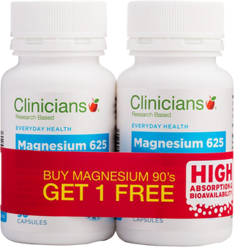 compare product CLINIC. Magnesium 90 Caps (BOGOF) 2s