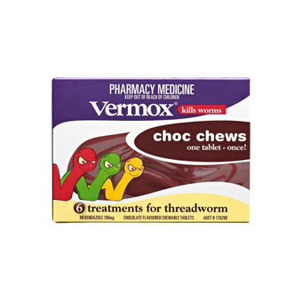 compare product VERMOX Chocolate Chews Tabs 6s