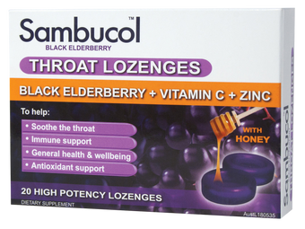 compare product SAMBUCOL Lozenges 20s