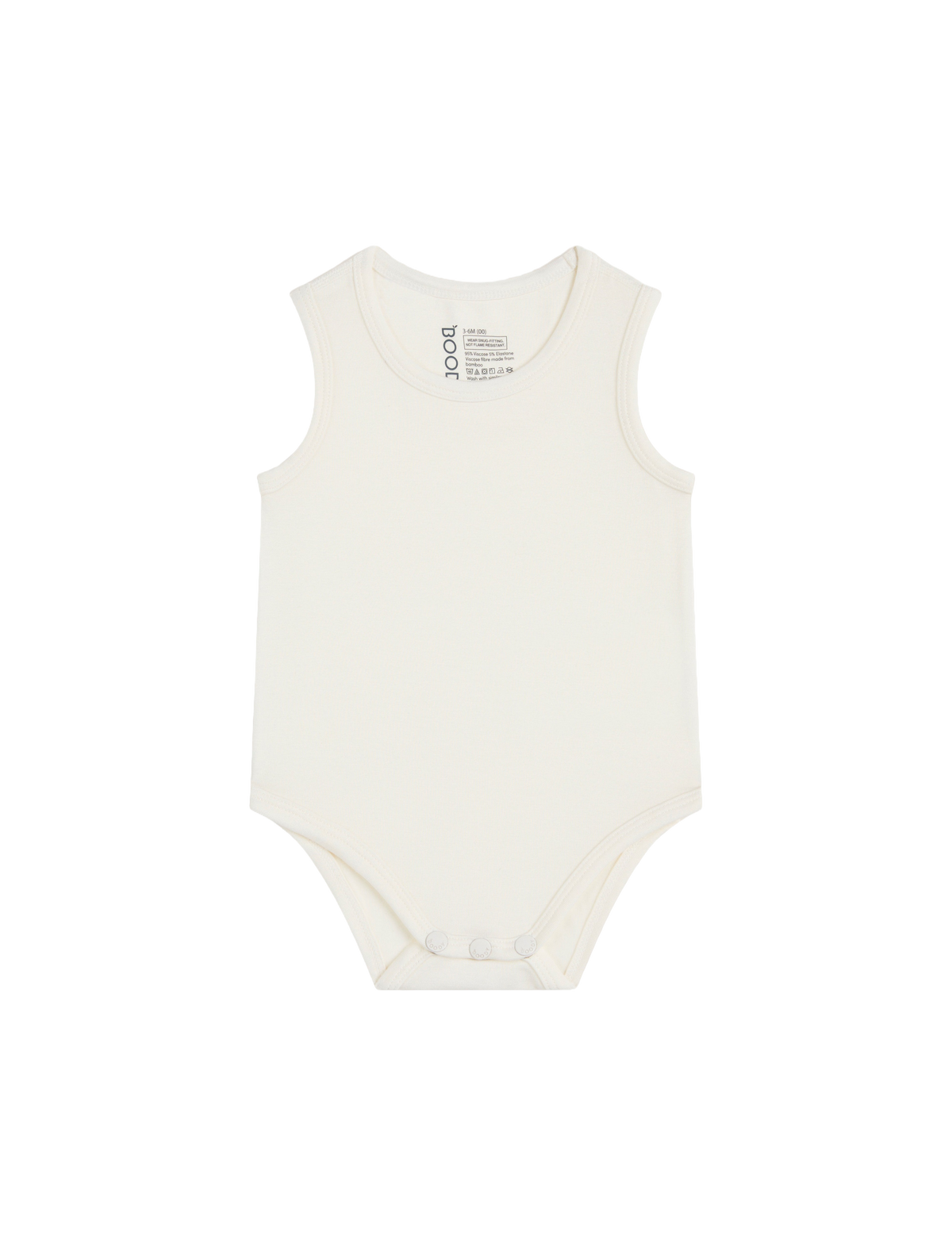BOODY Baby Bodysuit Natural White