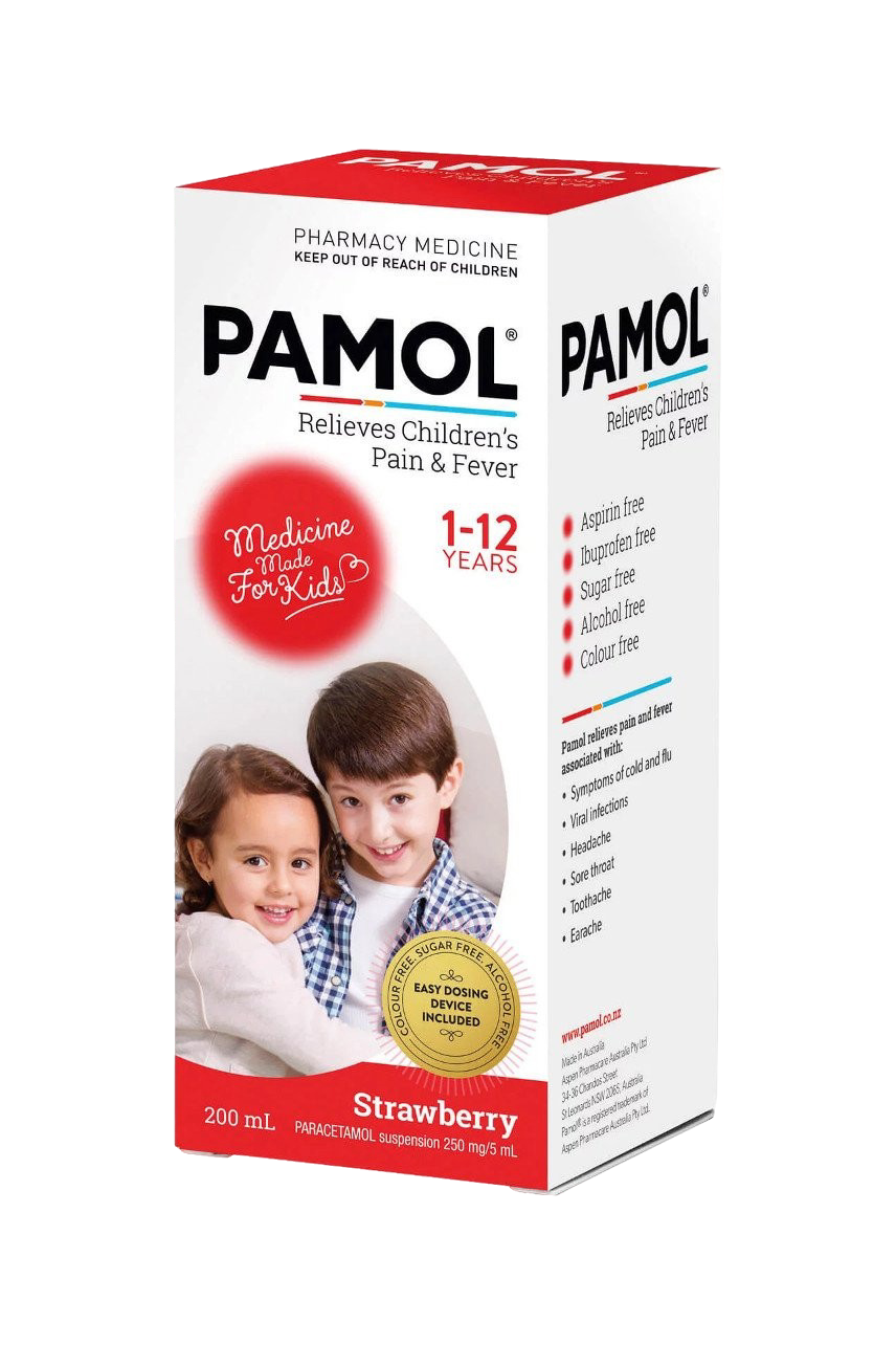 Pamol All Ages Strawberry 200ml