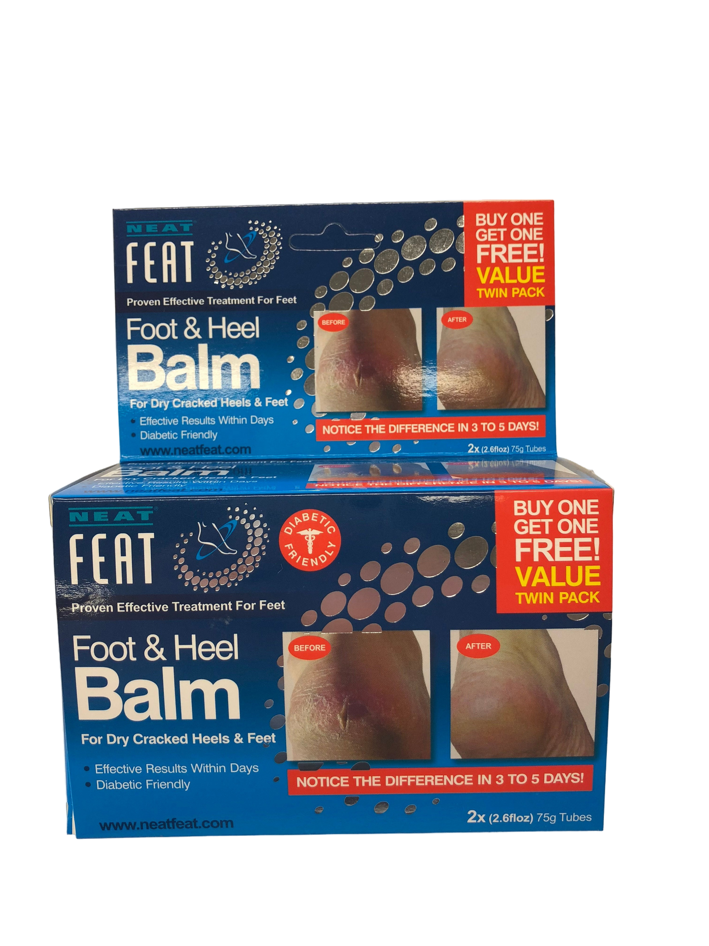 NEAT Foot & Heel Balm 75g 2pk