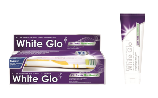 White Glo T/Paste 2in1 wM/Wash 150g