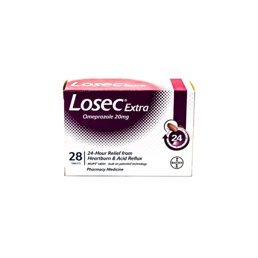 Losec Extra Tabs 20mg 28s