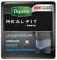 DEPEND REALFIT LGE Mens 8pk