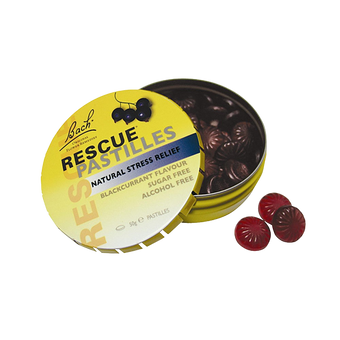compare product BACH Rescue Pastilles B/Currant 50g
