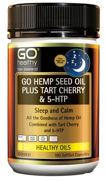 compare product GO Hemp Seed Oil Plus TC &5HTP 100s