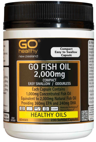 GO Fish Oil 2000mg Odourless 230cap