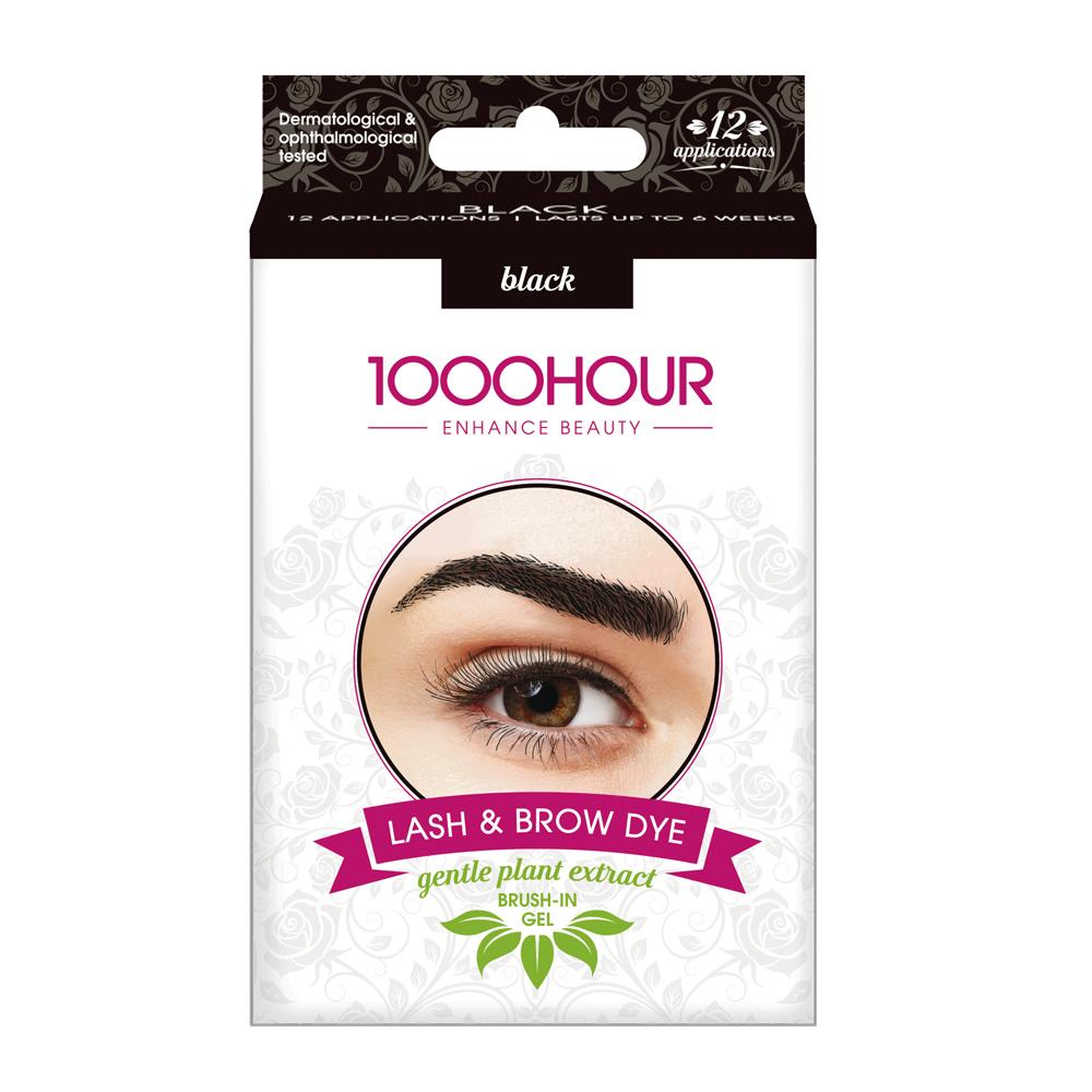 1000 Hour lash and brow tint dye natural black 60 applications - Baillie & Lewis Pharmacy Invercargill