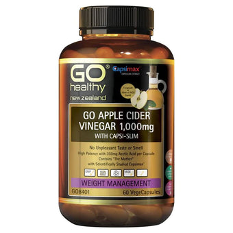 compare product GO A/Cider Vinegar w Capsi-Slim 60s
