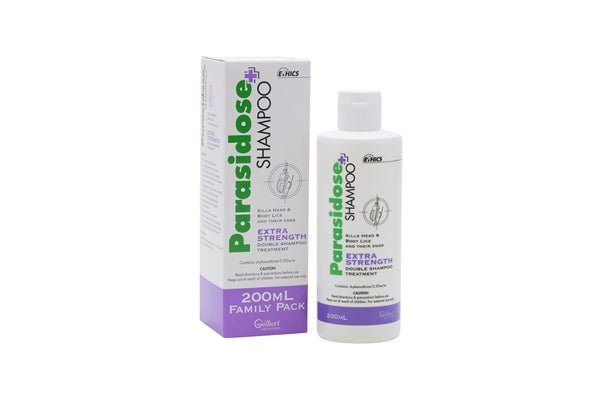 Parasidose Extra Strength Lice Shampoo 200ml