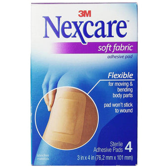 compare product N/C S/Fabric Adhes Gauze Pad 4
