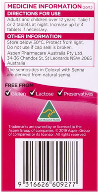 Coloxyl and Senna tablets 90 pack sugar-free laxative - Invercargill Pharmacy