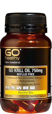 compare product GO Krill Oil 750mg Reflux Free 30cp